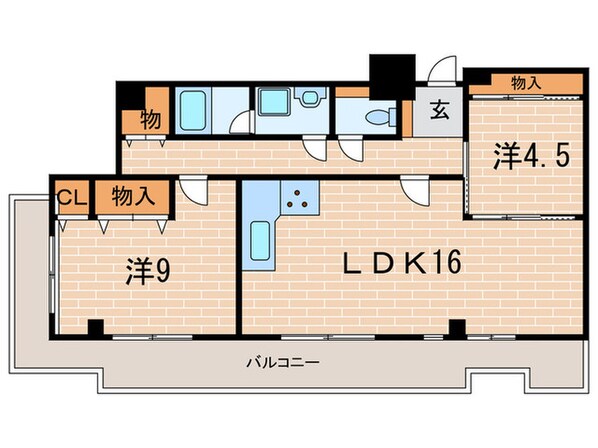 芦屋ニューコーポの物件間取画像